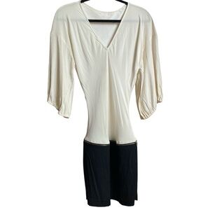 LIA KES - NEW YORK | Elegant Two-Tone Silk Dress Size 6